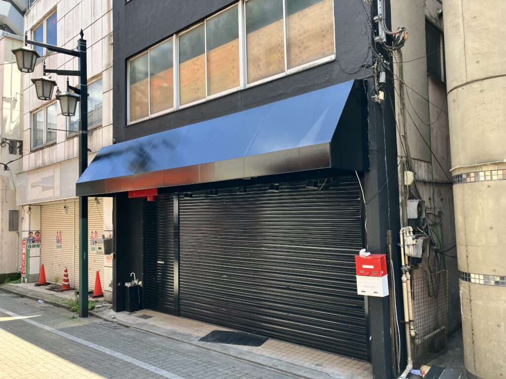 店舗テント黒おしゃれ